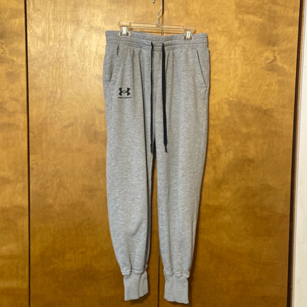 Under Armour loose fit joggers.  Medium